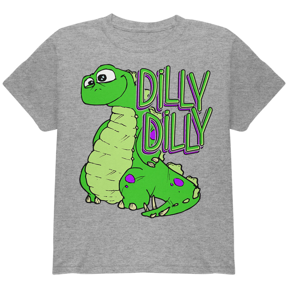 Dilly Dilly Dino Youth T Shirt Youth T-Shirts Old Glory YLG Grey 