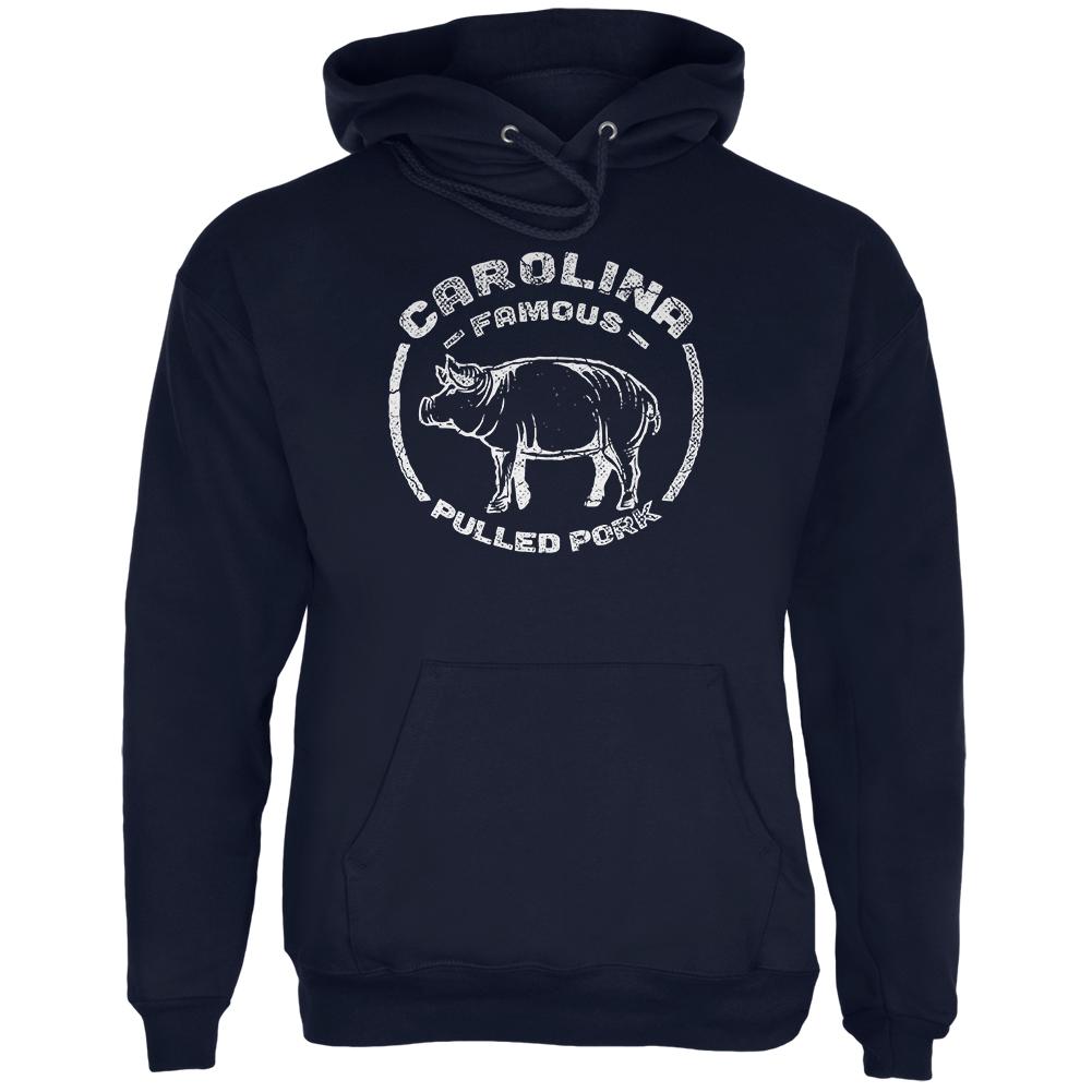 Carolina Famous Pulled Pork Mens Hoodie Men's Hoodies Old Glory 2XL Navy 