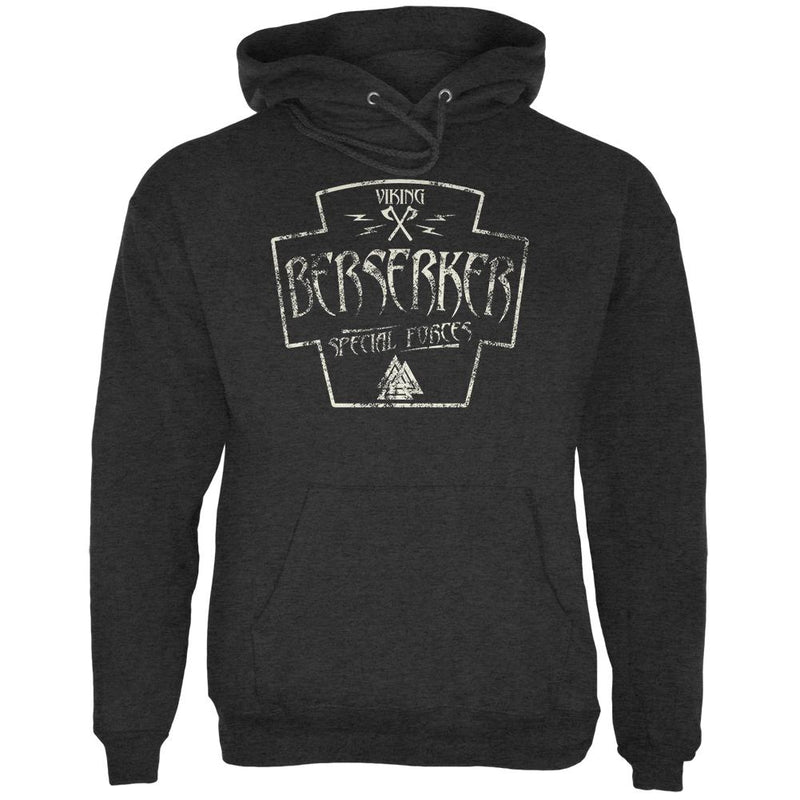 Berserker Viking Special Forces Retro Vintage Mens Hoodie Men's Hoodies Old Glory 2XL Charcoal Heather 