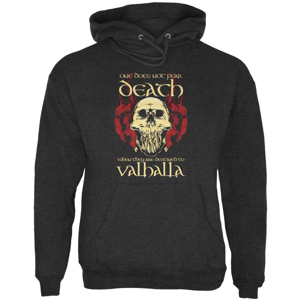 Viking Death Valhalla Mens Hoodie Men's Hoodies Old Glory 2XL Charcoal Heather 