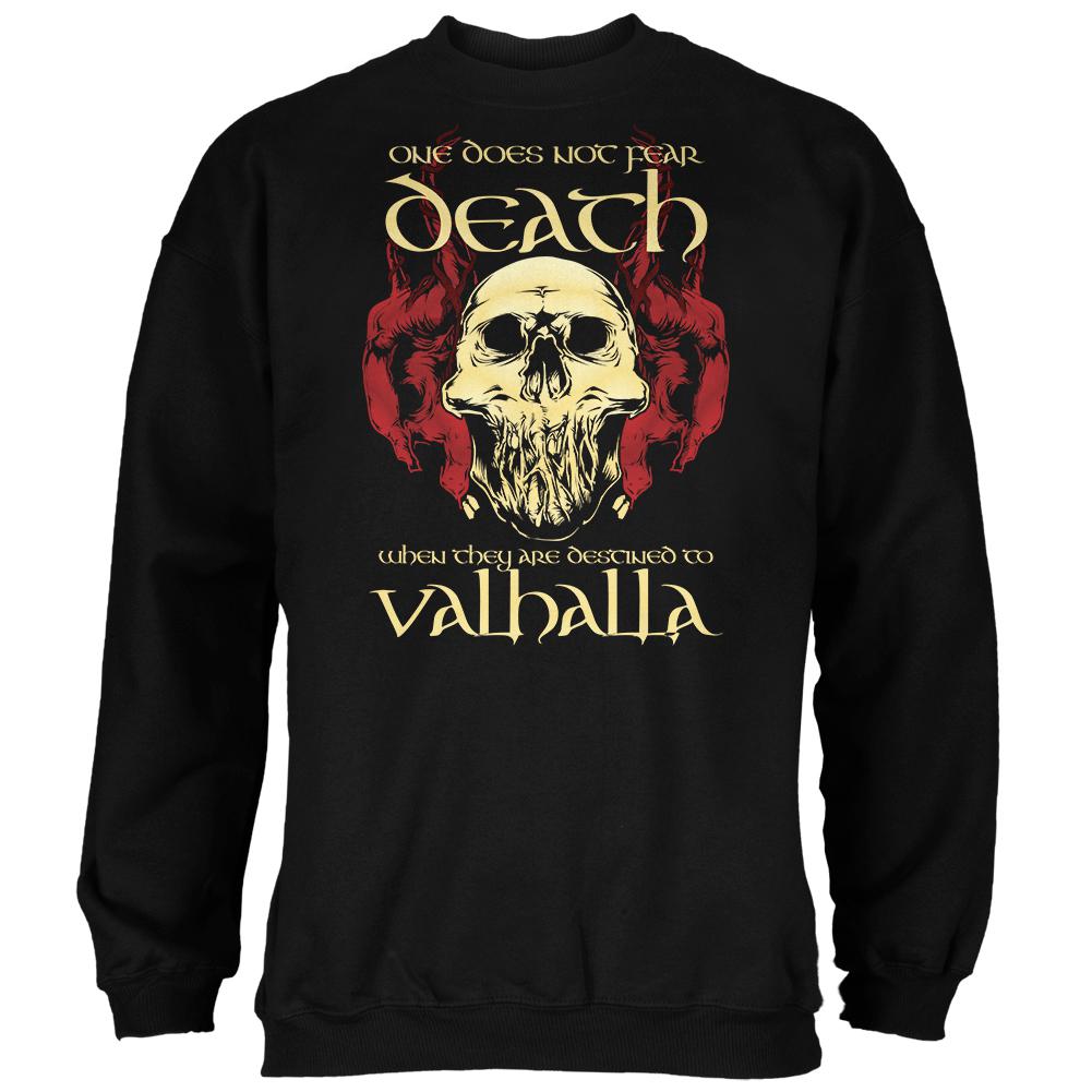 Viking Death Valhalla Mens Sweatshirt Men's Sweatshirts Old Glory 2XL Black 