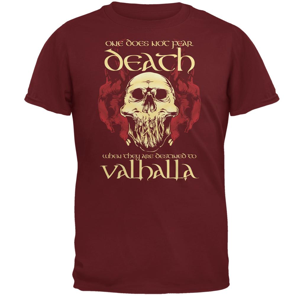 Viking Death Valhalla Mens T Shirt Men's T-Shirts Old Glory 2XL Red 