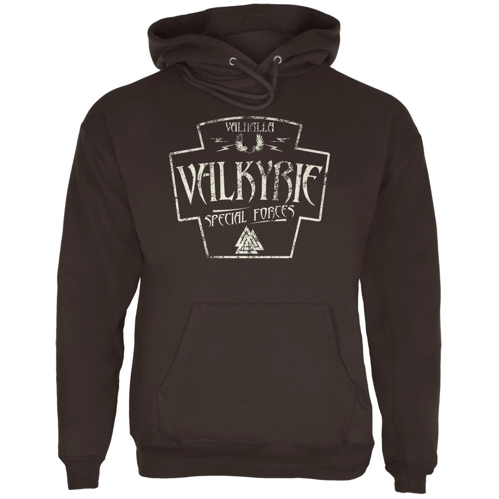 Valkyrie Valhalla Special Forces Retro Vintage Mens Hoodie Men's Hoodies Old Glory 2XL Brown 