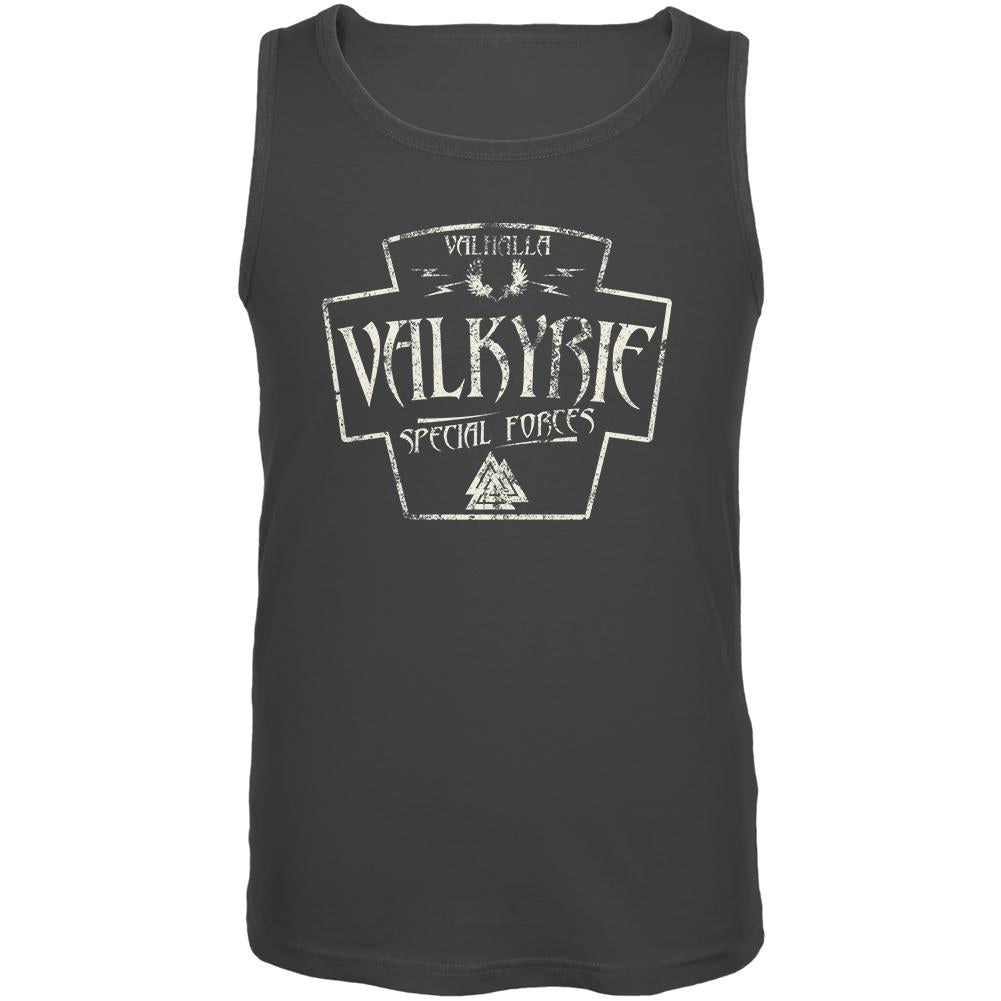 Valkyrie Valhalla Special Forces Retro Vintage Mens Tank Top Men's Tank Tops Old Glory 2XL Charcoal 