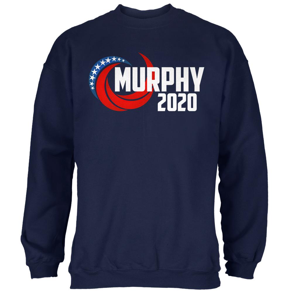 Presidential Election 2020 Chris Murphy Swoosh Mens Sweatshirt Men's Sweatshirts Old Glory 2XL Navy 