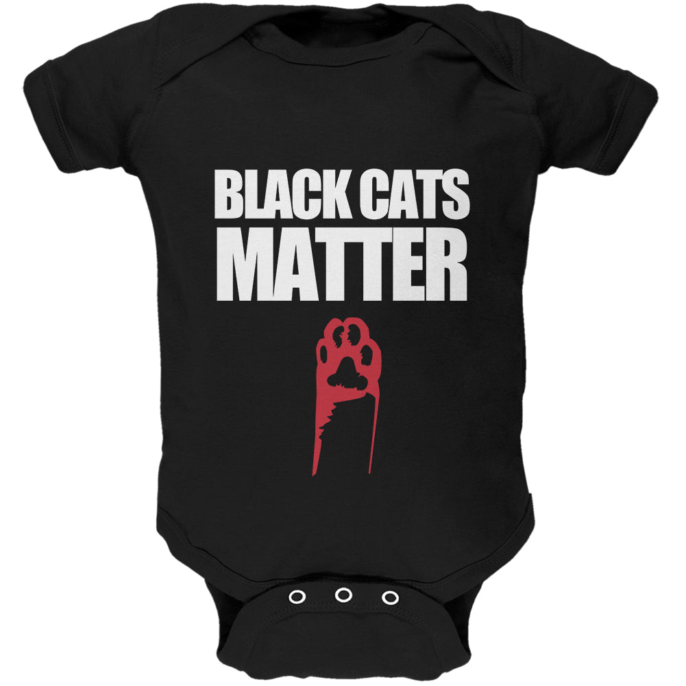 Black Cats Matter Soft Baby One Piece Baby One Piece Old Glory 0-3M Black 