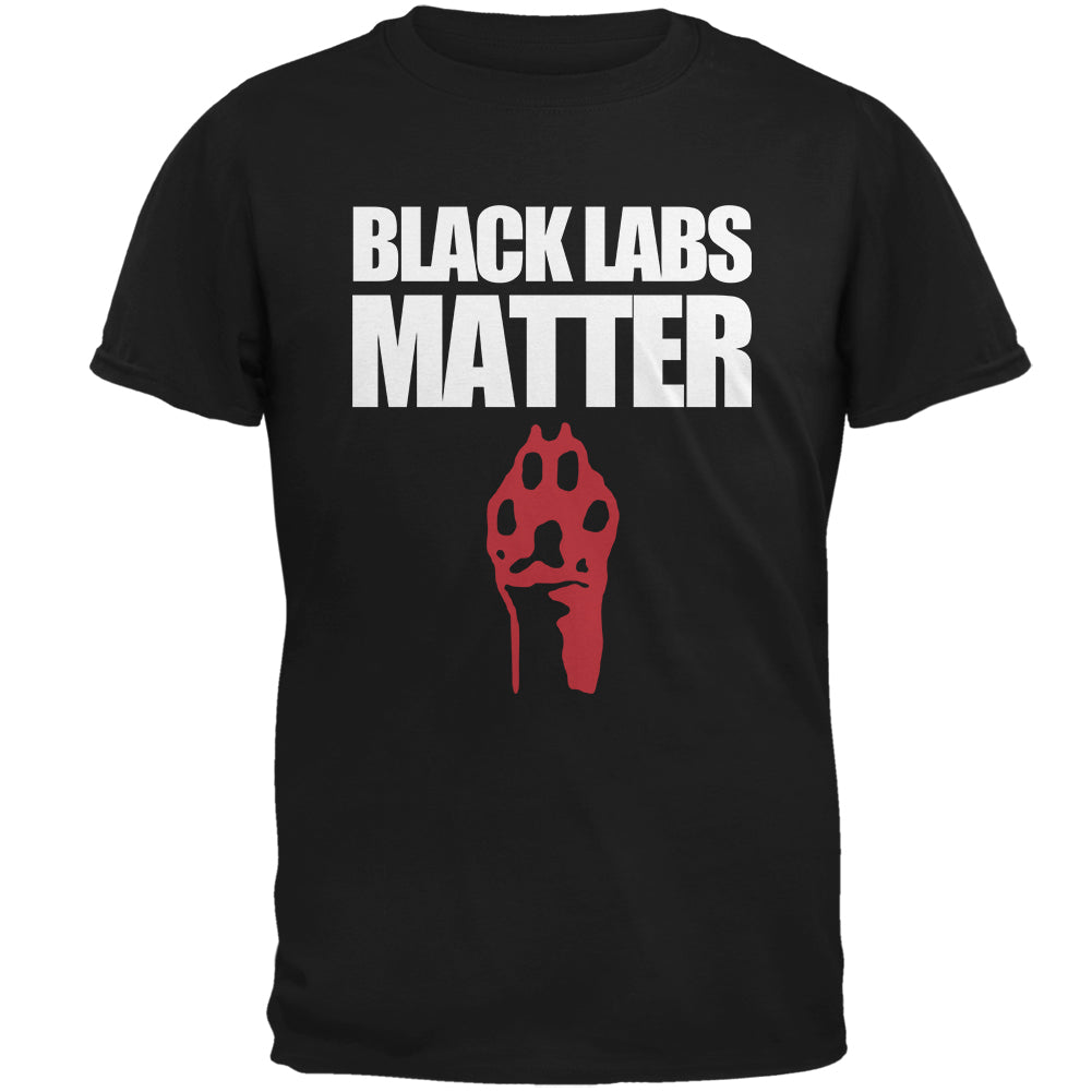 Black Labs Matter Mens T Shirt Men's T-Shirts Old Glory 2XL Black 