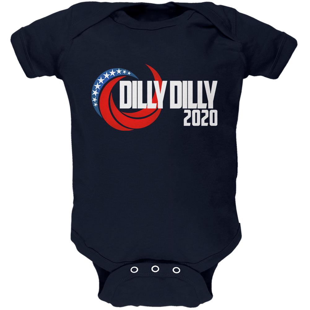 Presidential Election 2020 Dilly Dilly Swoosh Funny Soft Baby One Piece Baby One Piece Old Glory 0-3M Navy 