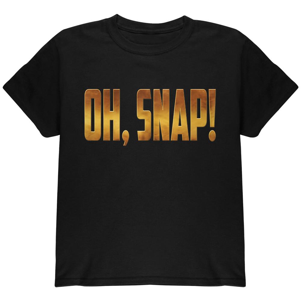 OH SNAP Comic Book Super Villian Youth T Shirt Youth T-Shirts Old Glory LG Black 