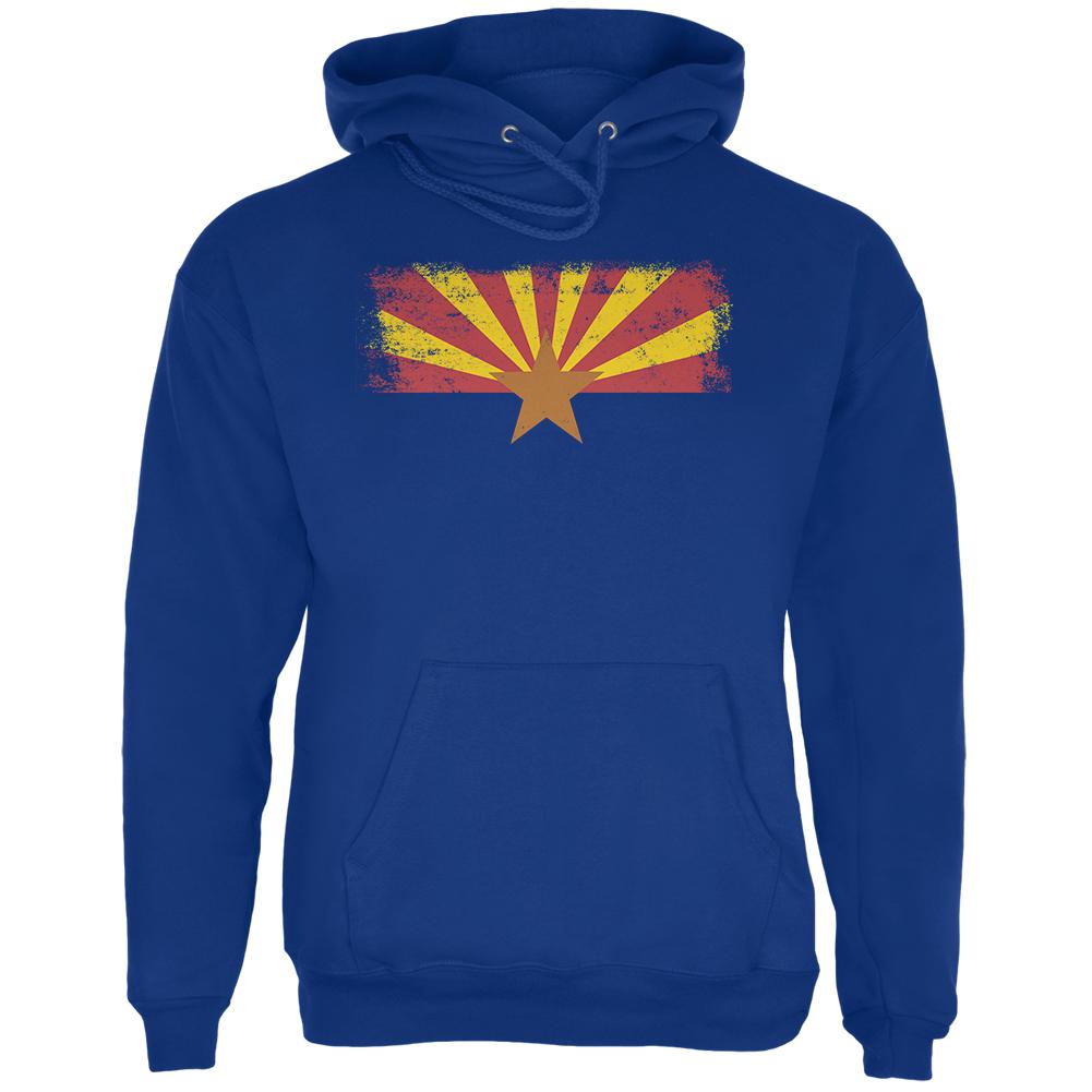 Born and Raised Arizona State Flag Mens Hoodie Men's Hoodies Old Glory 2XL Deep Royal 