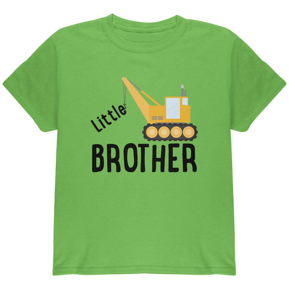 Little Brother Construction Truck Crane Youth T Shirt Youth T-Shirts Old Glory MD Kiwi 