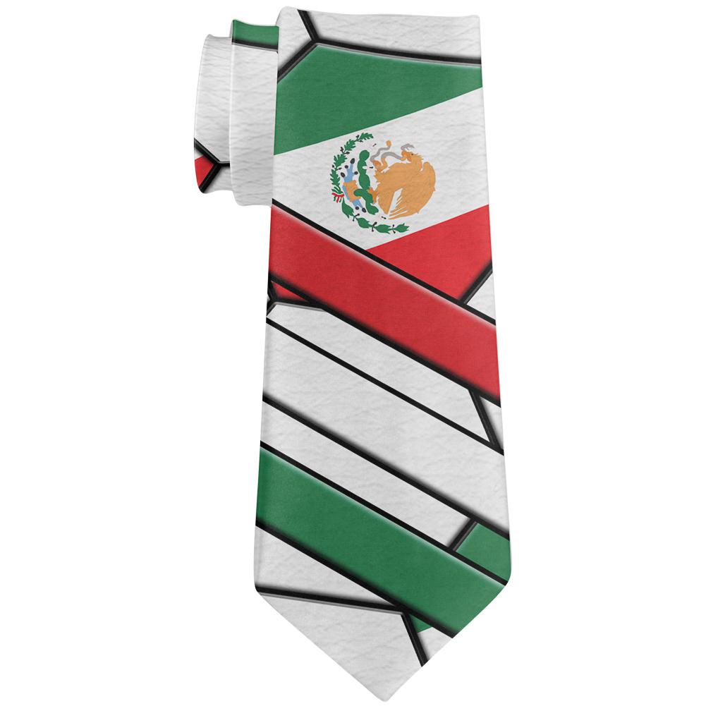 World Cup Mexico Soccer Ball All Over Neck Tie Ties Old Glory OS Multi 