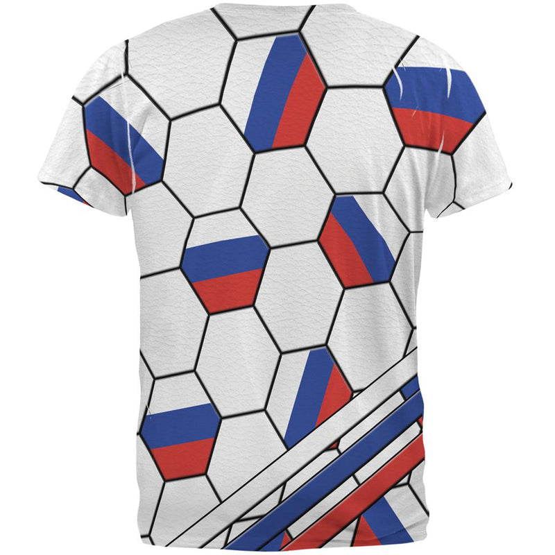 World Cup Russia Soccer Ball All Over Mens T Shirt Men's T-Shirts Old Glory   