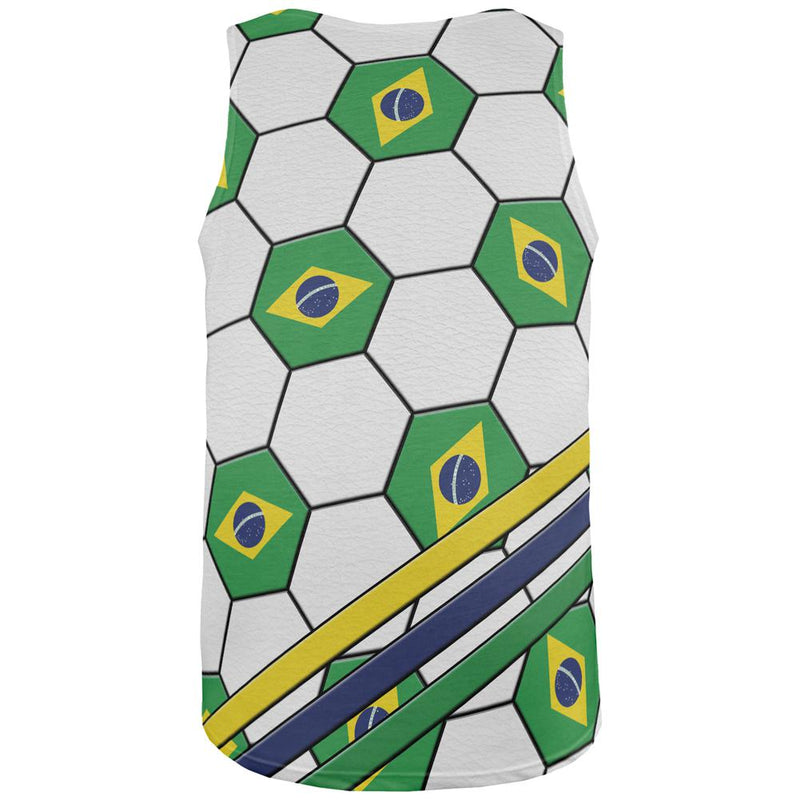 World Cup Brazil Soccer Ball All Over Mens Tank Top Men's Tank Tops Old Glory   