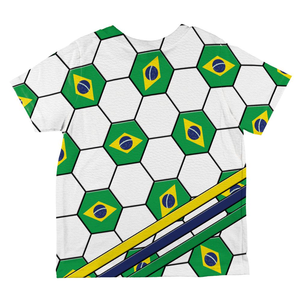 World Cup Brazil Soccer Ball All Over Toddler T Shirt Toddler T-Shirts Old Glory   