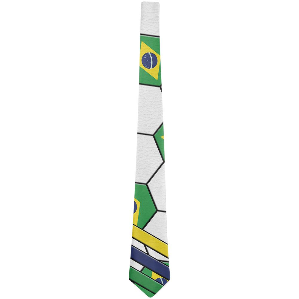 World Cup Brazil Soccer Ball All Over Neck Tie Men's Neck Ties Old Glory   