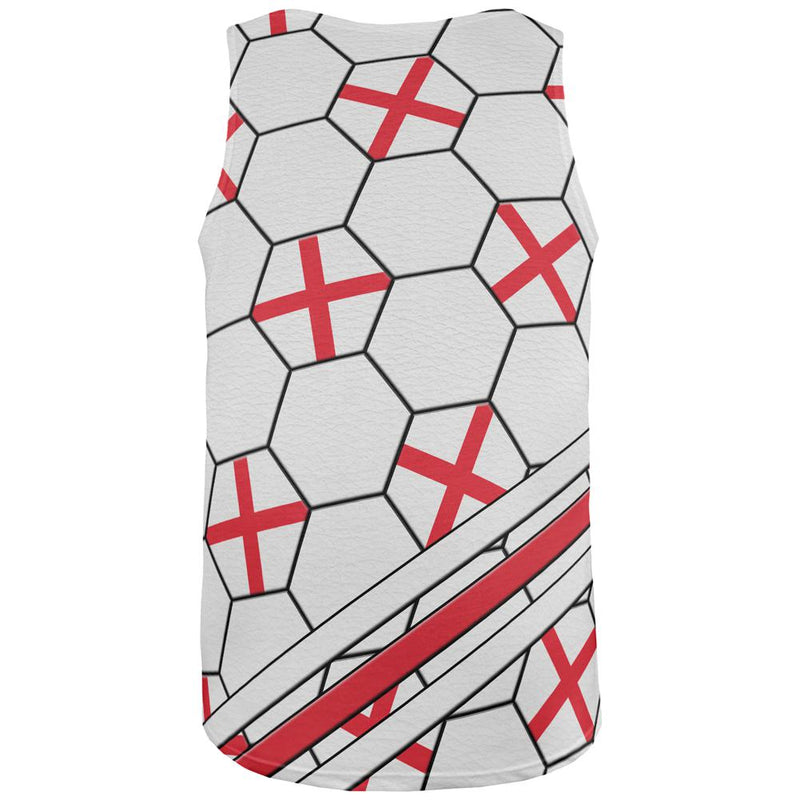 World Cup England Soccer Ball All Over Mens Tank Top Men's Tank Tops Old Glory   