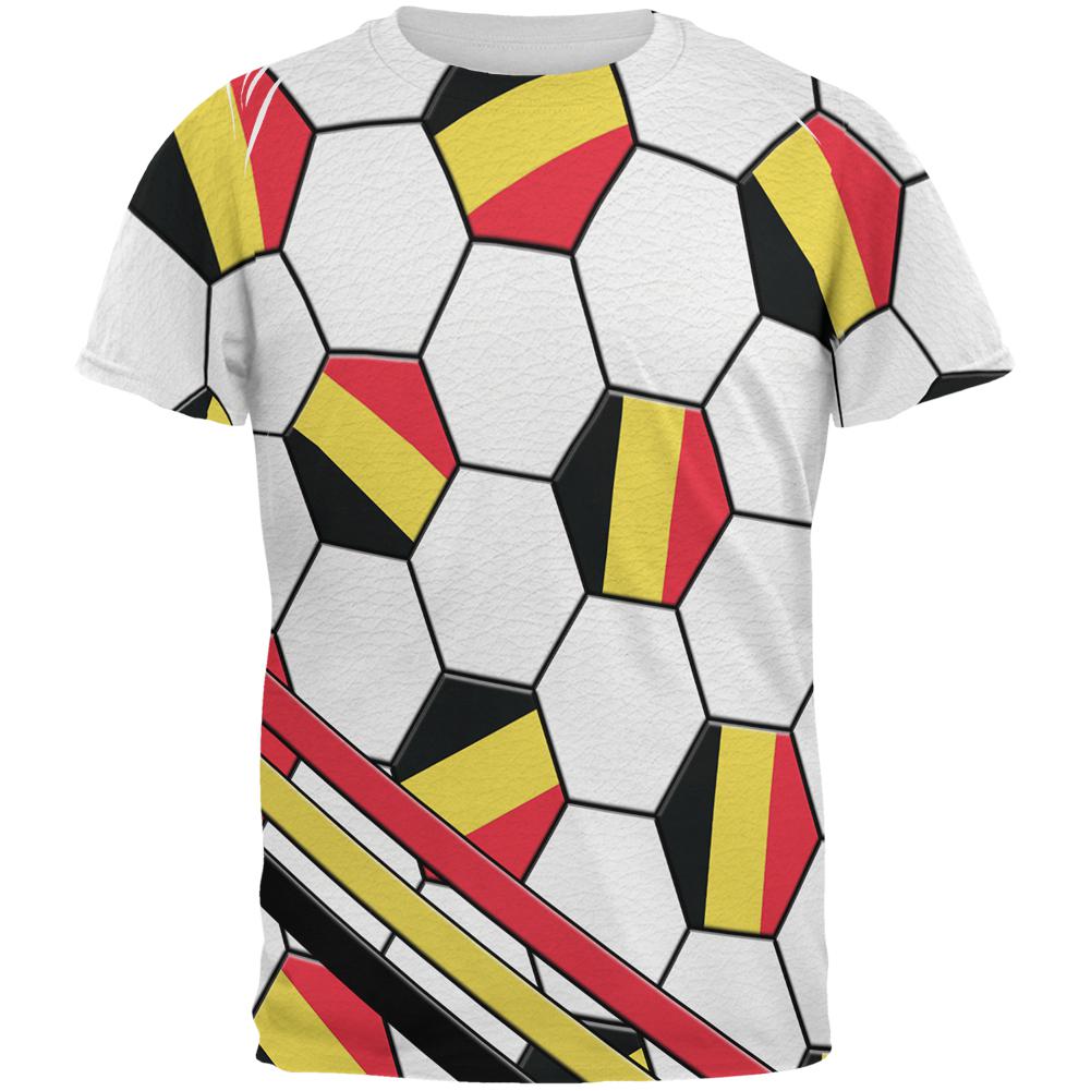 World Cup Belgium Soccer Ball All Over Mens T Shirt Men's T-Shirts Old Glory 2XL Multi 