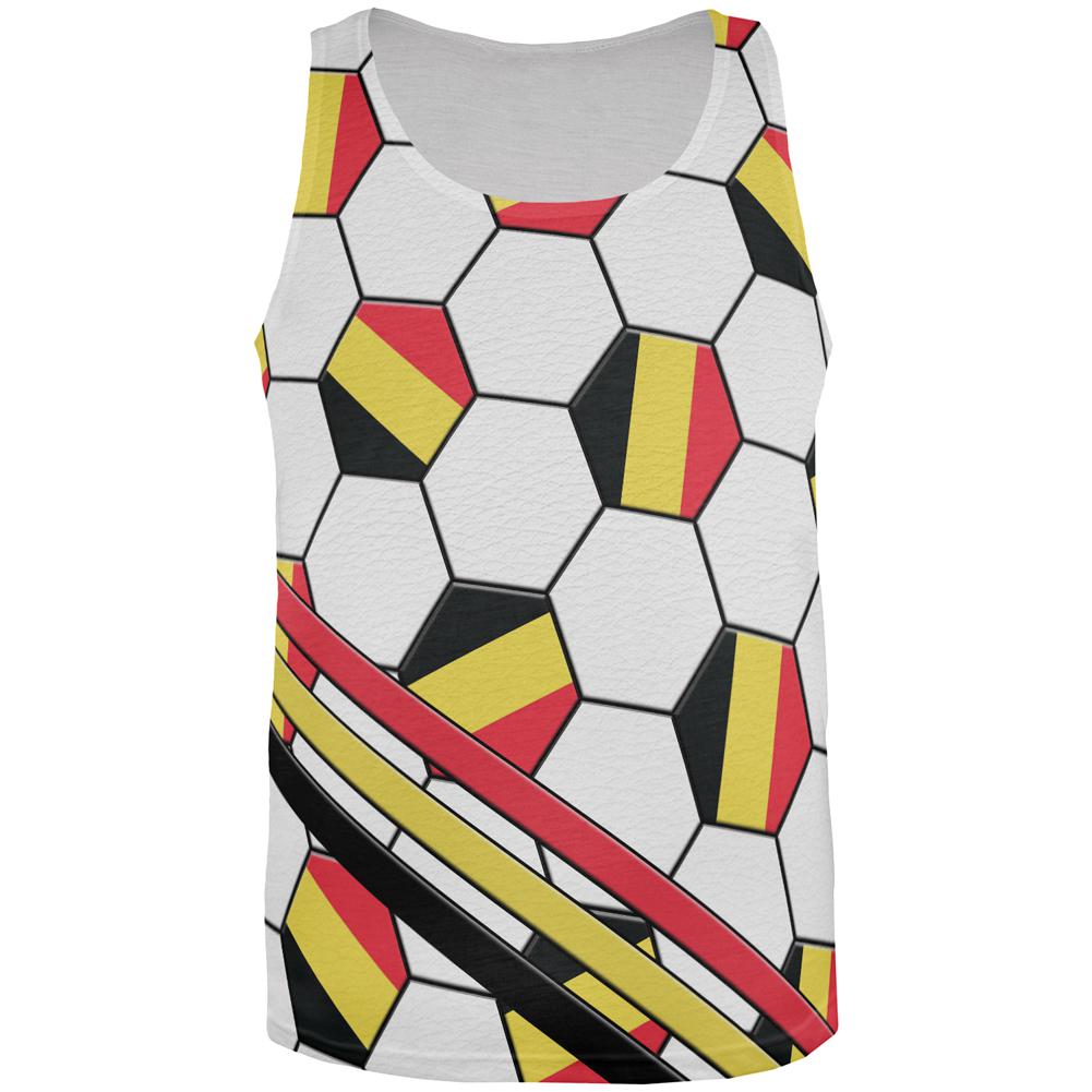 World Cup Belgium Soccer Ball All Over Mens Tank Top Men's Tank Tops Old Glory 2XL Multi 