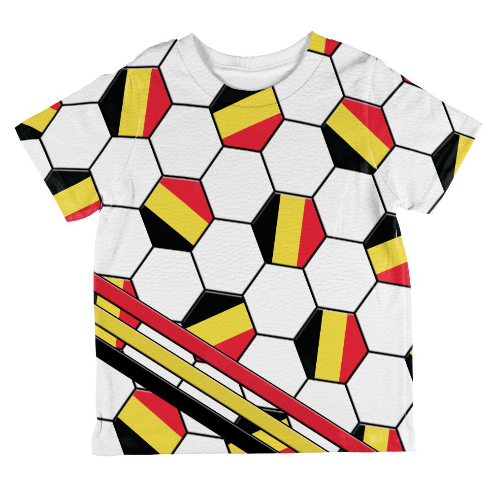 World Cup Belgium Soccer Ball All Over Toddler T Shirt Toddler T-Shirts Old Glory 2T Multi 