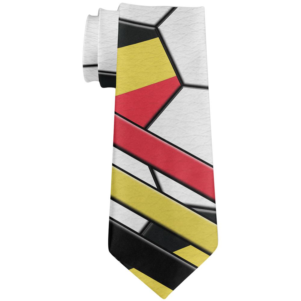 World Cup Belgium Soccer Ball All Over Neck Tie Men's Neck Ties Old Glory OS Multi 