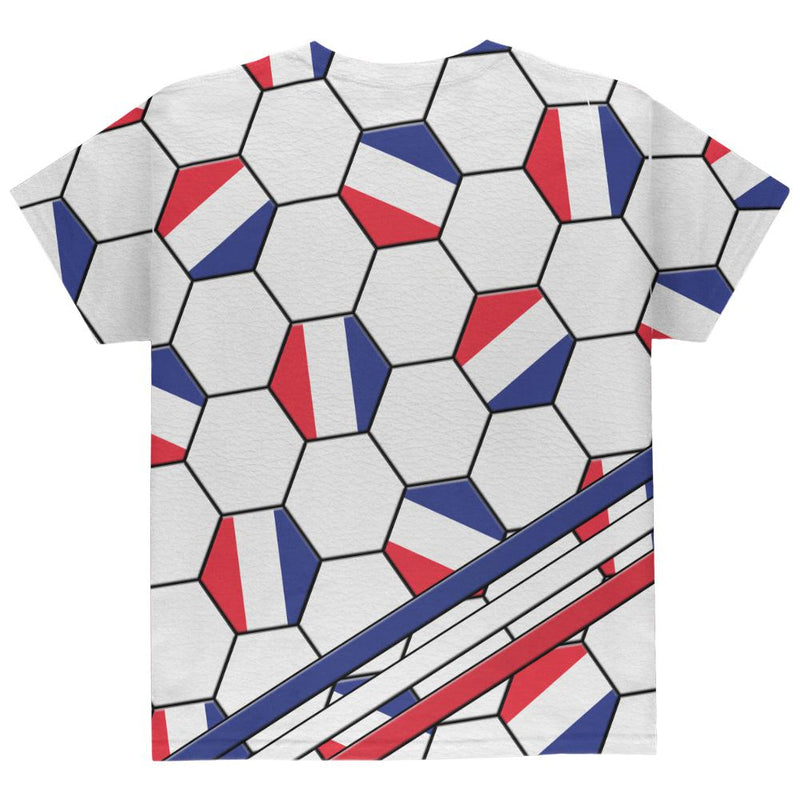 World Cup France Soccer Ball All Over Youth T Shirt Youth T-Shirts Old Glory   