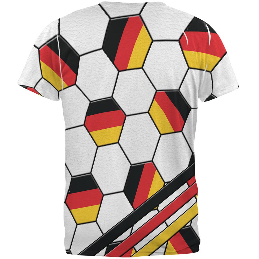 World Cup Germany Soccer Ball All Over Mens T Shirt Men's T-Shirts Old Glory   