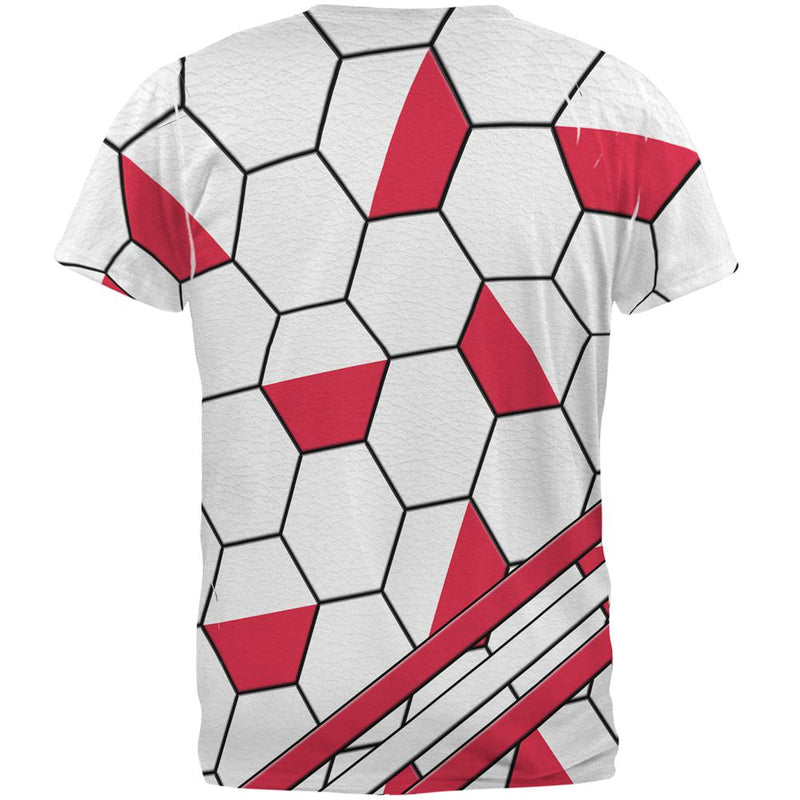 World Cup Poland Soccer Ball All Over Mens T Shirt Men's T-Shirts Old Glory   