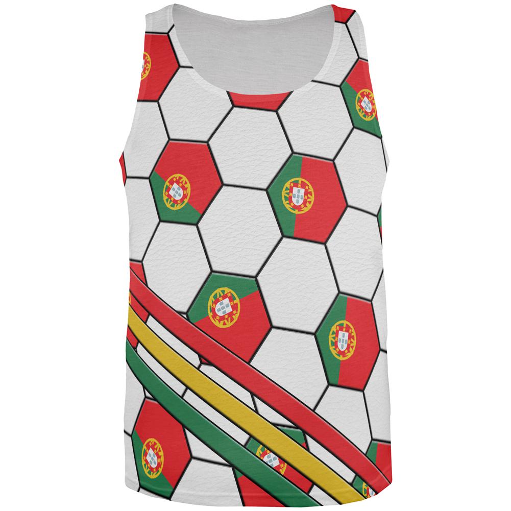 World Cup Portugal Soccer Ball All Over Mens Tank Top Men's Tank Tops Old Glory 2XL Multi 