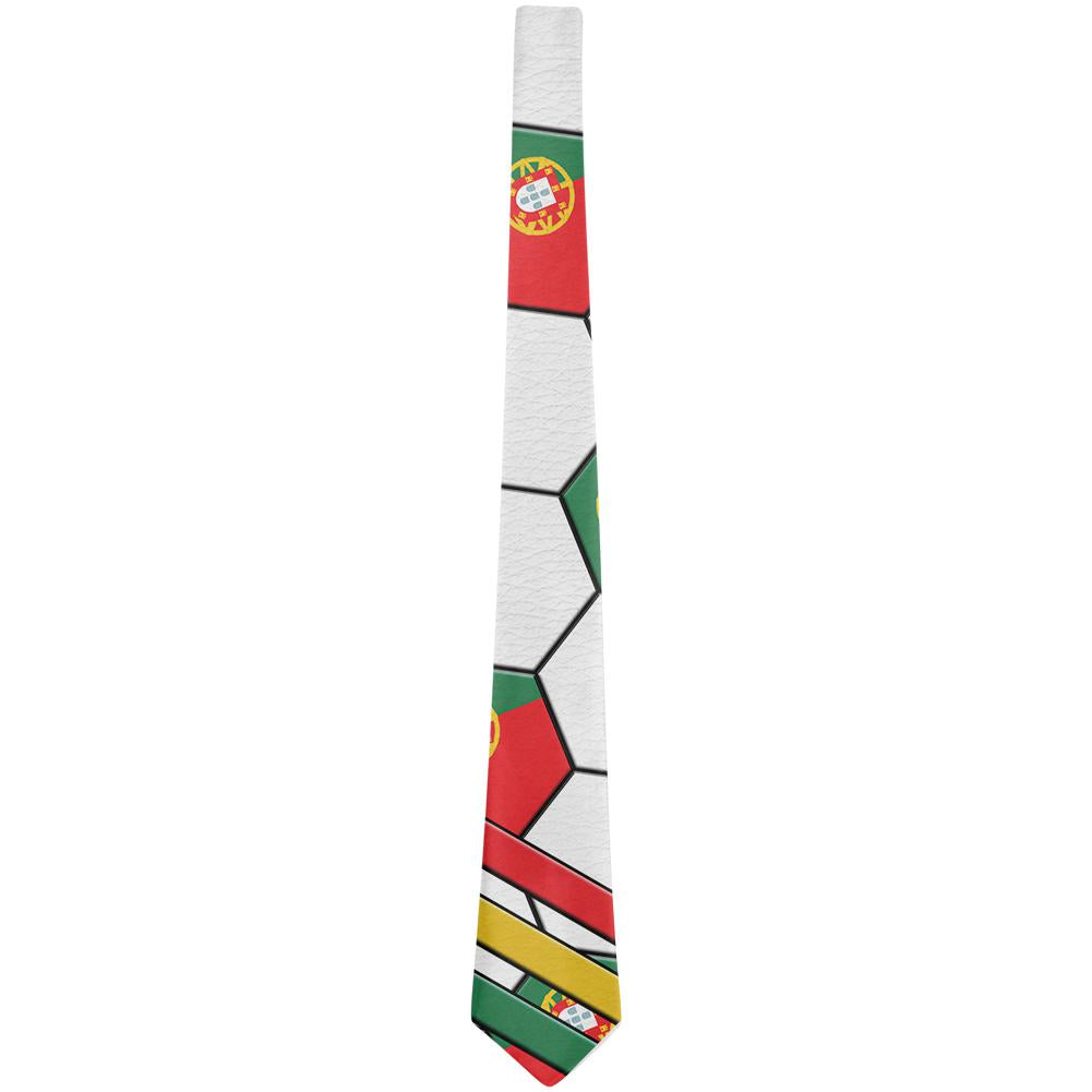 World Cup Portugal Soccer Ball All Over Neck Tie Ties Old Glory   