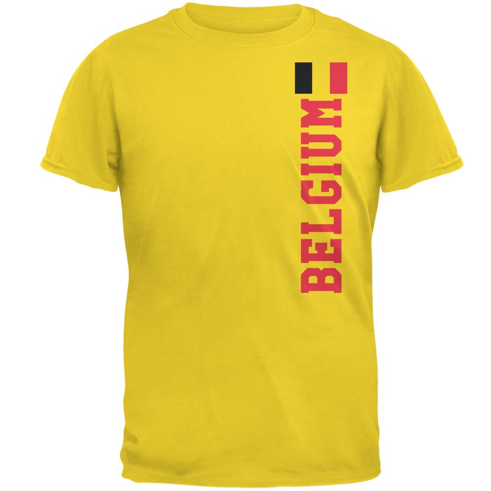 World Cup Belgium Mens T Shirt Men's T-Shirts Old Glory 2XL Yellow 