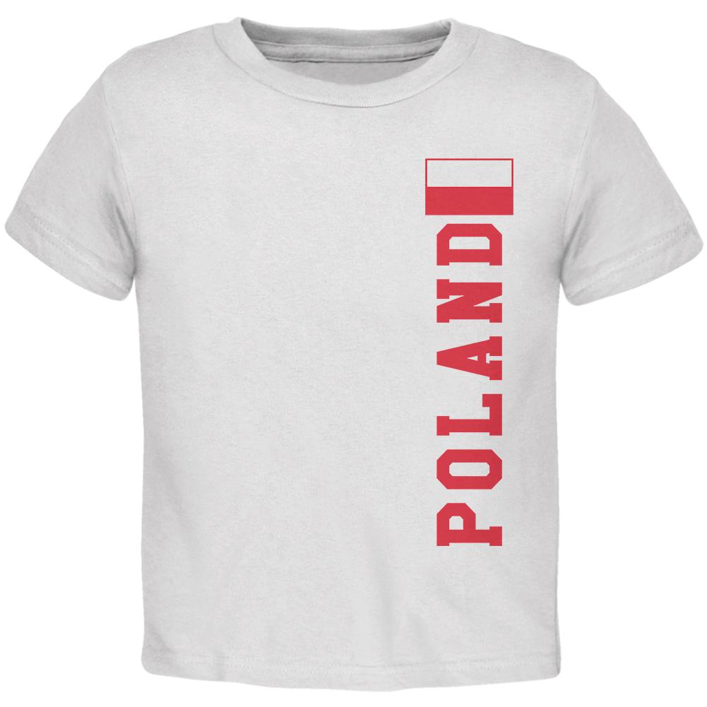 World Cup Poland Toddler T Shirt Toddler T-Shirts Old Glory 2T White 