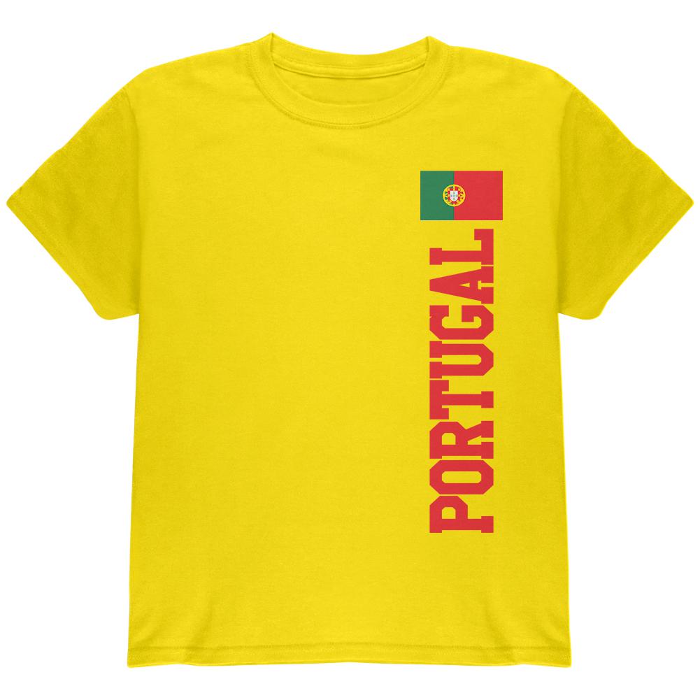 World Cup Portugal Youth T Shirt Youth T-Shirts Old Glory LG Yellow 