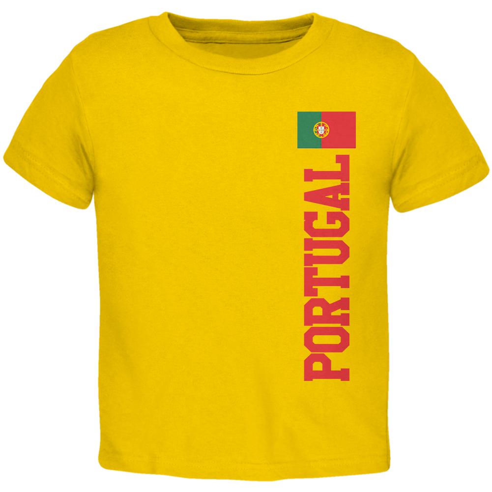 World Cup Portugal Toddler T Shirt Toddler T-Shirts Old Glory 2T Yellow 