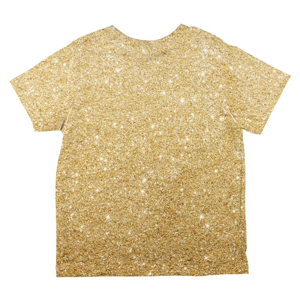 Faux Gold Glitter All Over Toddler T Shirt Toddler T-Shirts Old Glory   