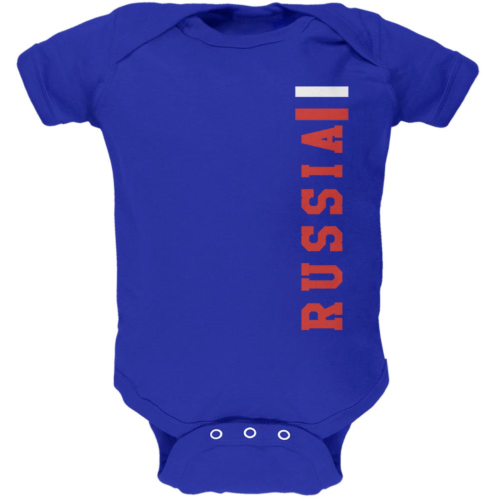 World Cup Russia Soft Baby One Piece Baby One Piece Old Glory 0-3M Royal 