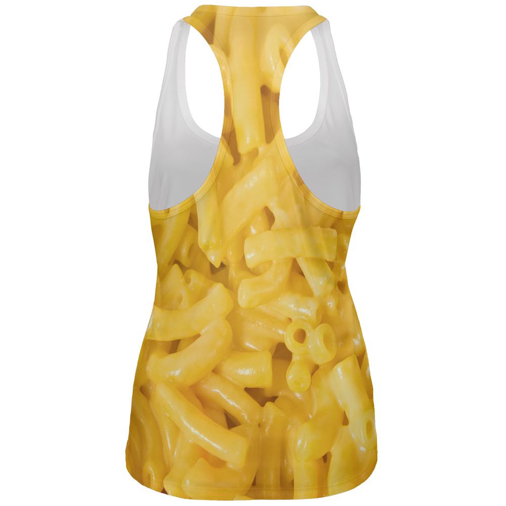 Mac and Cheese All Over Womens Work Out Tank Top Women's Tank Tops Old Glory   