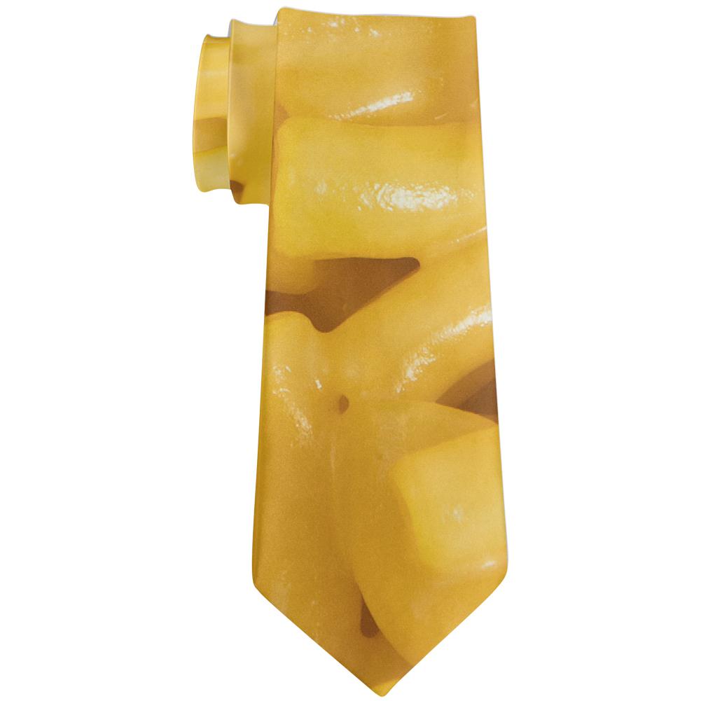 Mac and Cheese All Over Neck Tie Ties Old Glory OS Multi 