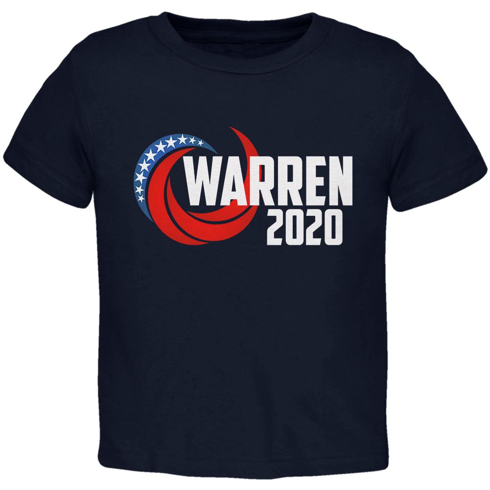 Presidential Election 2020 Elizabeth Warren Swoosh Toddler T Shirt Toddler T-Shirts Old Glory 2T Navy 