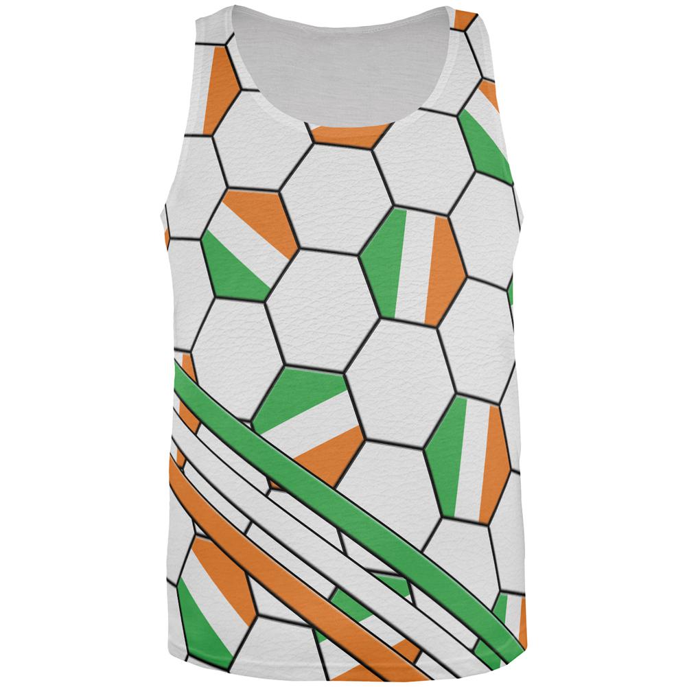 World Cup Ireland Soccer Ball All Over Mens Tank Top Men's Tank Tops Old Glory 2XL Multi 