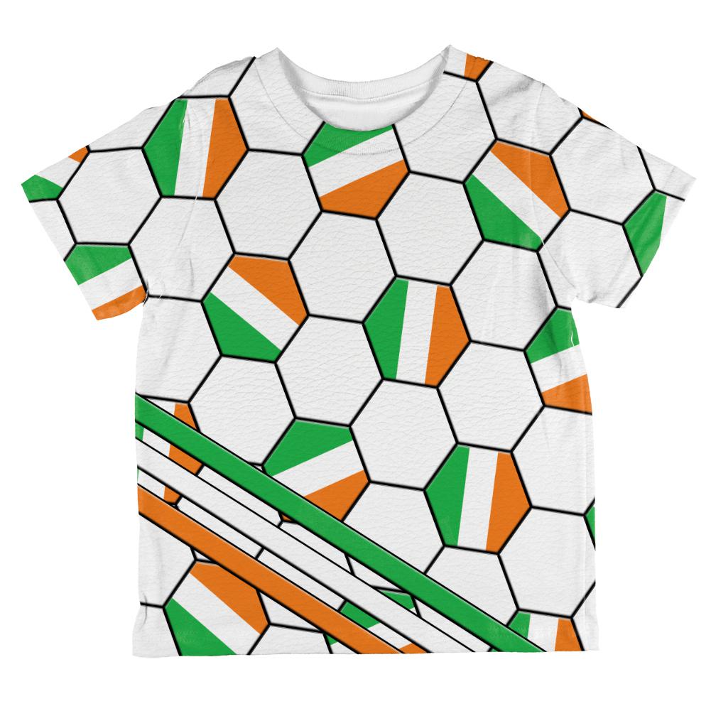 World Cup Ireland Soccer Ball All Over Toddler T Shirt Toddler T-Shirts Old Glory 2T Multi 