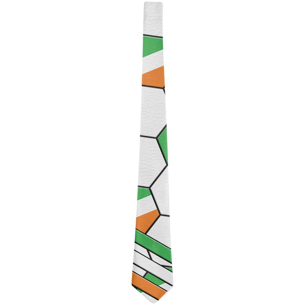 World Cup Ireland Soccer Ball All Over Neck Tie Men's Neck Ties Old Glory   