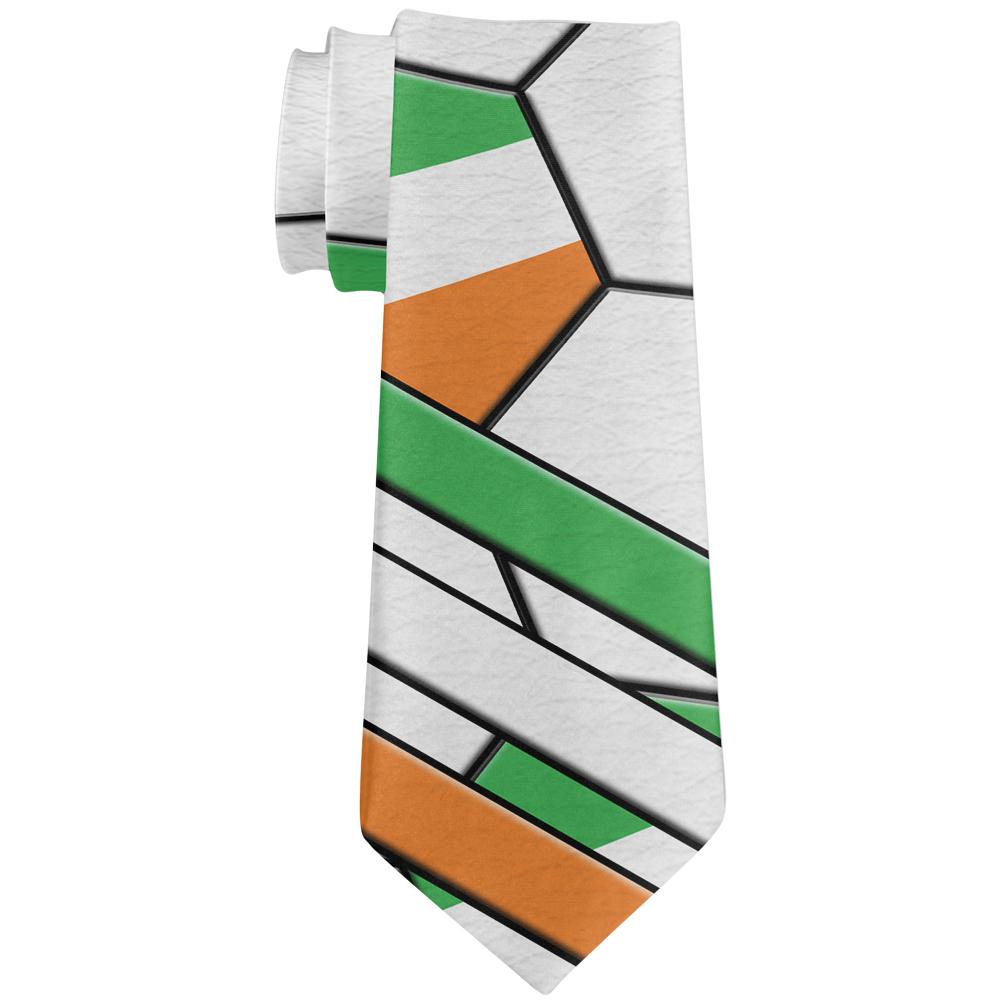 World Cup Ireland Soccer Ball All Over Neck Tie Men's Neck Ties Old Glory OS Multi 