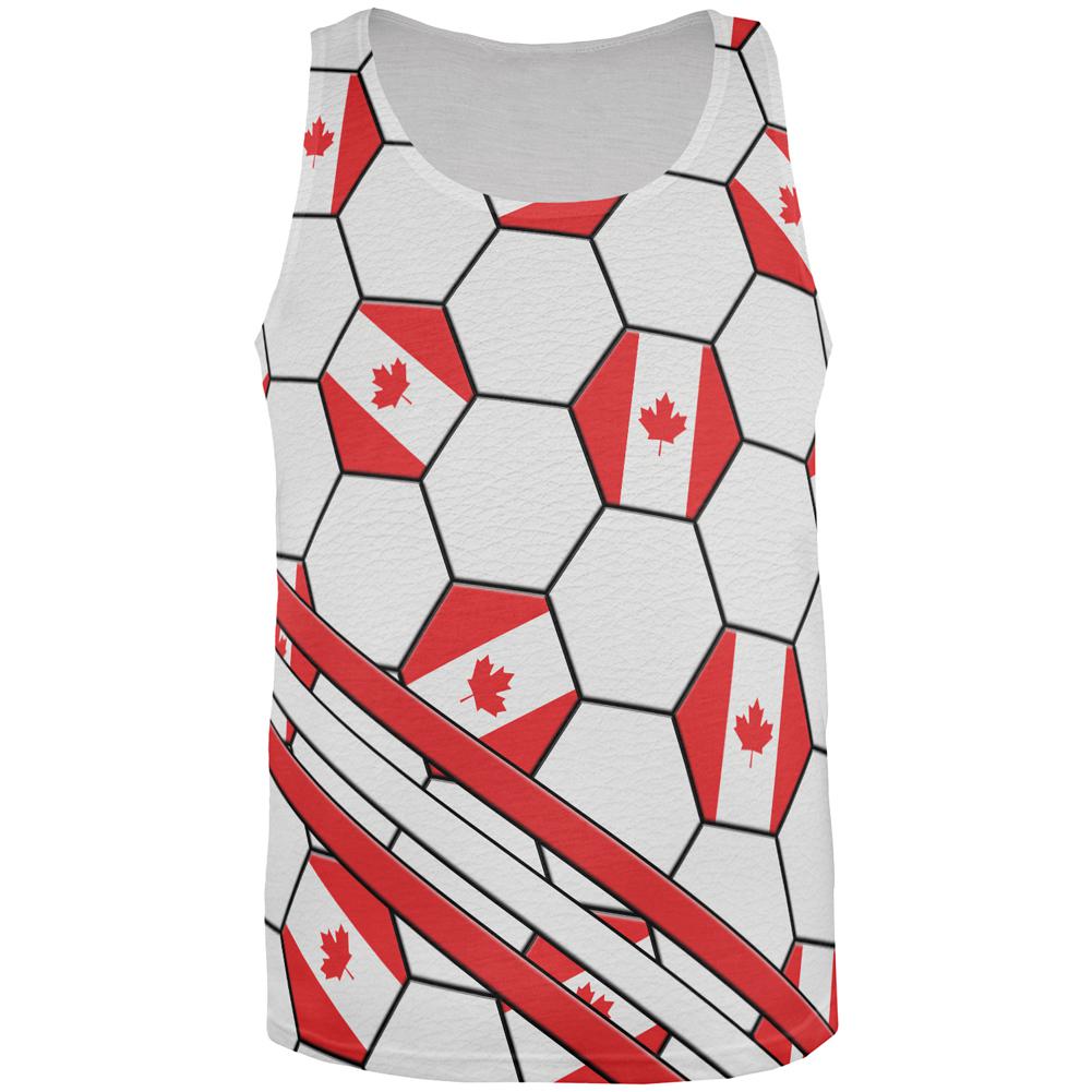 World Cup Canada Soccer Ball All Over Mens Tank Top Men's Tank Tops Old Glory 2XL Multi 