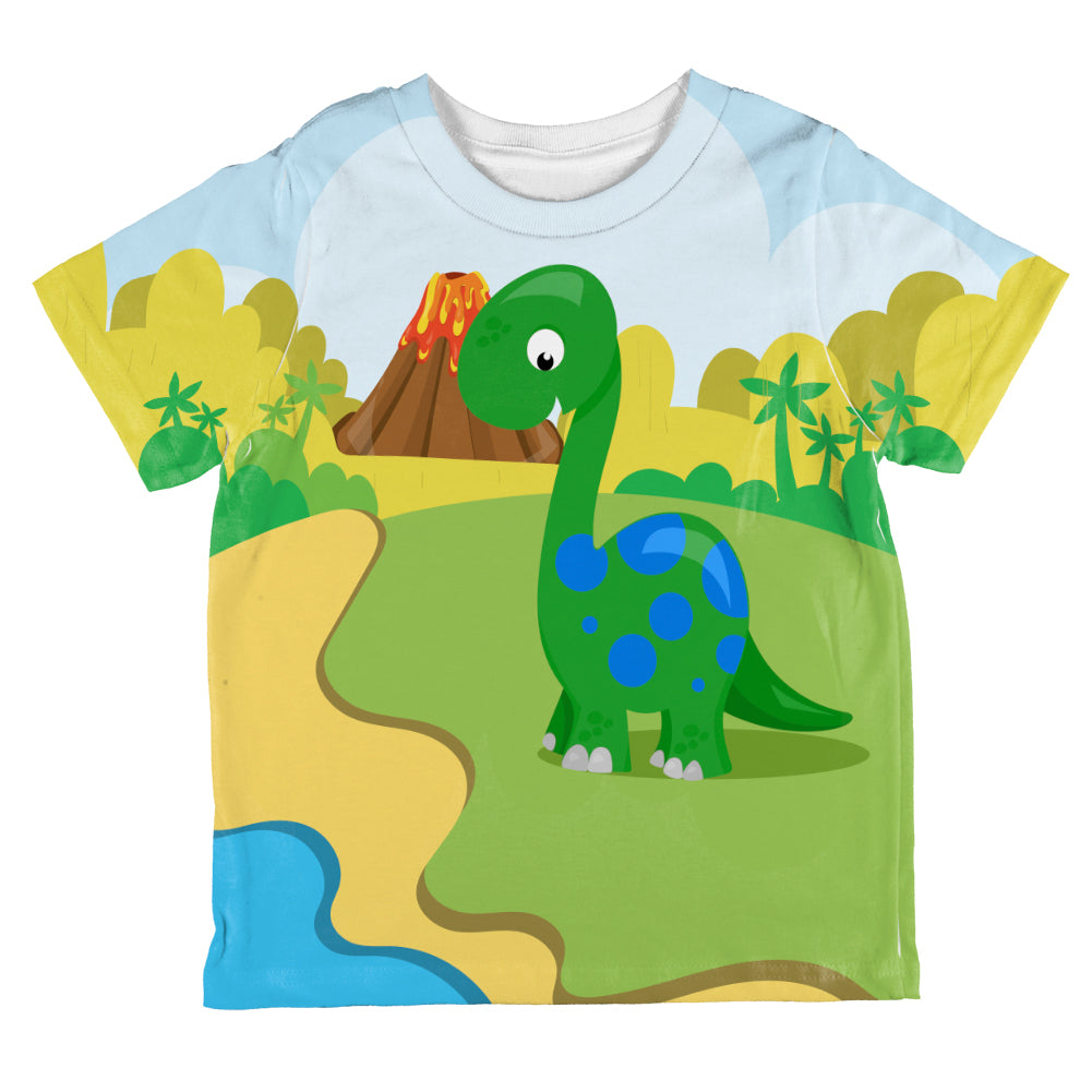 My Little Dinosaur All Over Toddler T Shirt Toddler T-Shirts Old Glory 2T Multicolored 