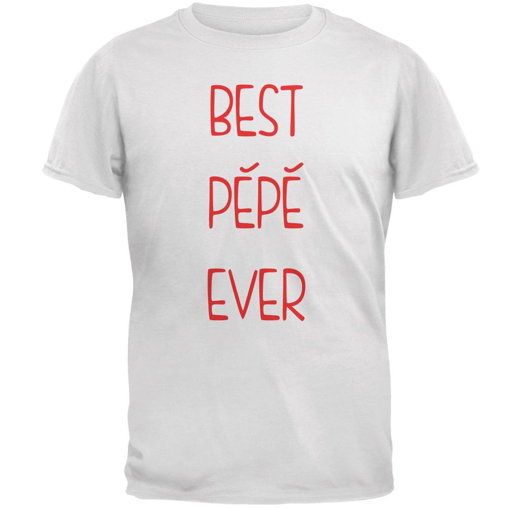 Father's Day Best Pepe Ever Mens T Shirt Men's T-Shirts Old Glory 2XL White 