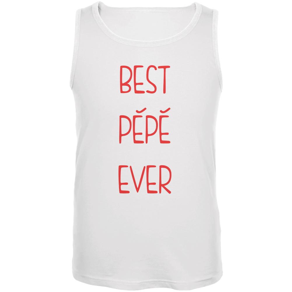 Father's Day Best Pepe Ever Mens Tank Top Men's Tank Tops Old Glory 2XL White 