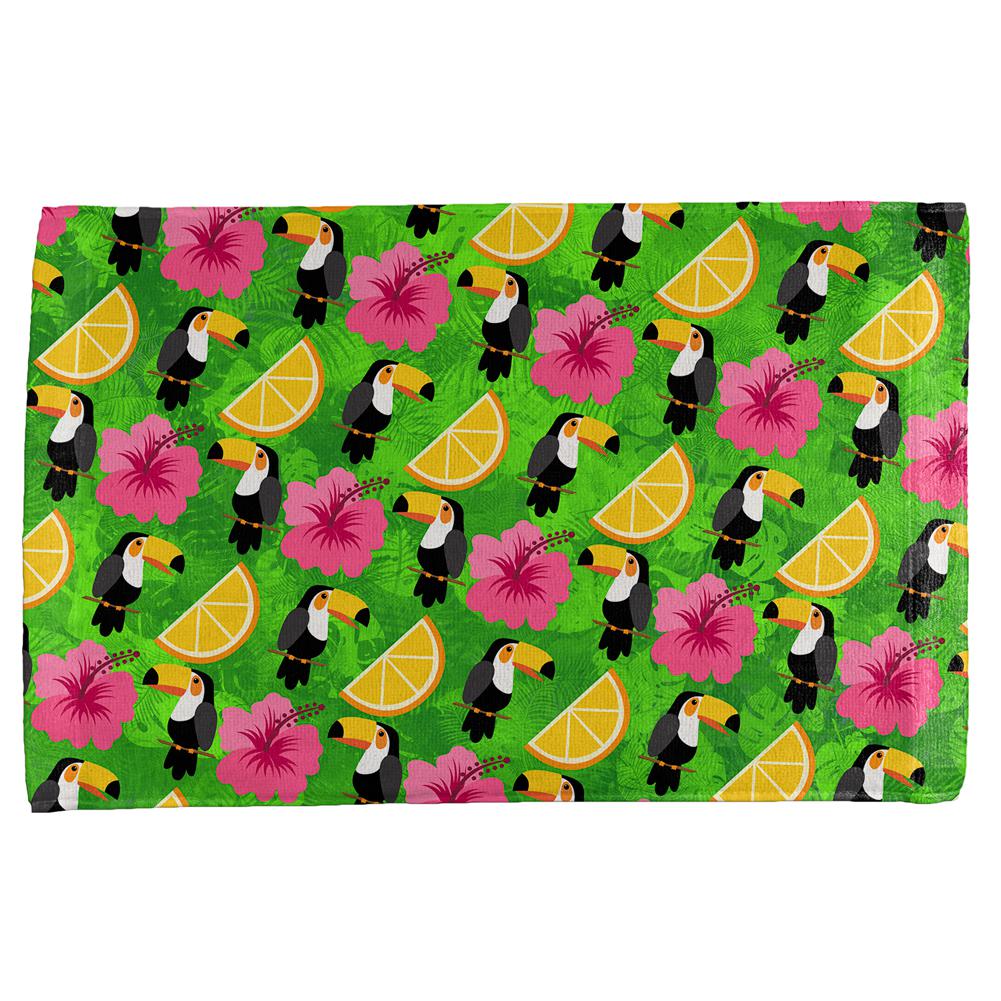 Tropical Vacation Toucan Pattern All Over Hand Towel Hand Towel Old Glory OS Multi 