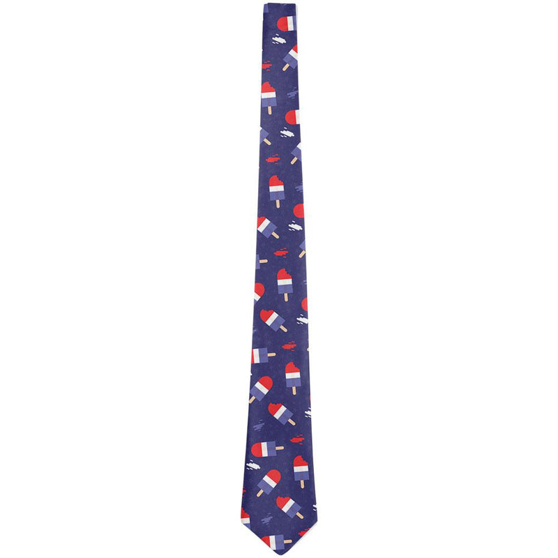 4th of July Ice Pop Pattern All Over Neck Tie Ties Old Glory   