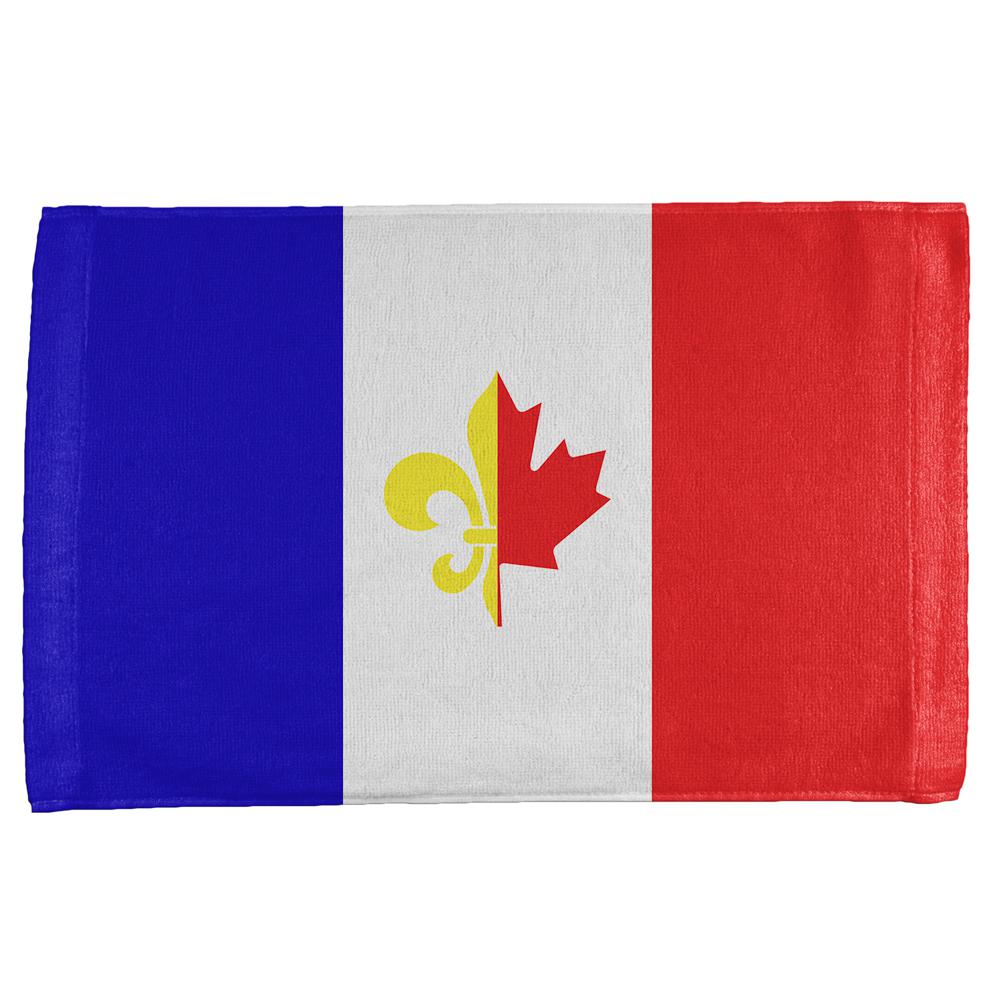 French Canadian Flag All Over Hand Towel Hand Towel Old Glory OS Multi 